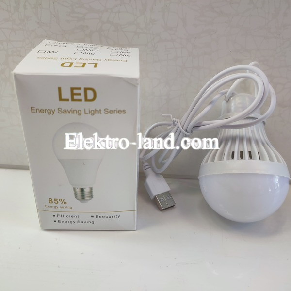 LED Лампа 5V от Повербанка  6500К